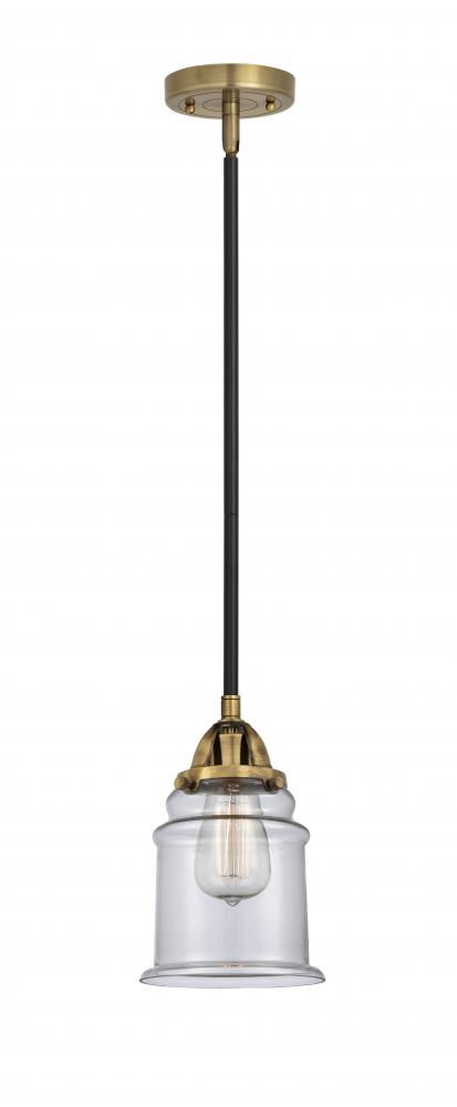 Canton - 1 Light - 6 inch - Black Antique Brass - Stem hung - Mini Pendant