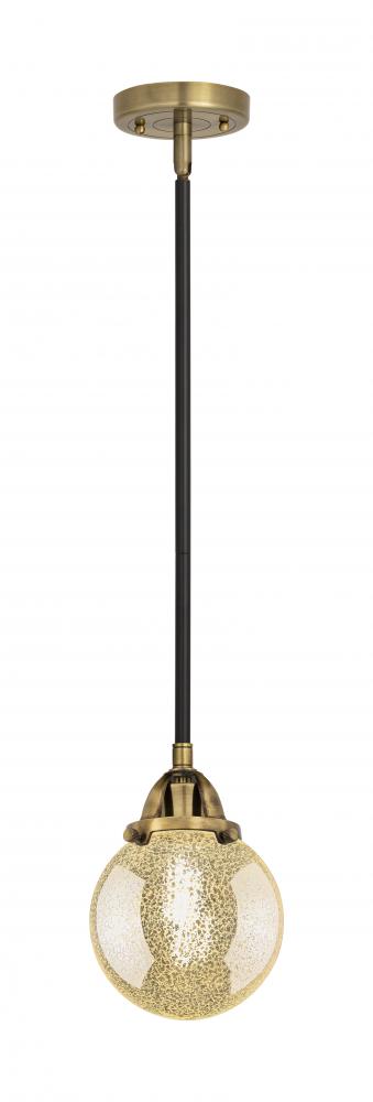 Beacon - 1 Light - 6 inch - Black Antique Brass - Stem hung - Mini Pendant