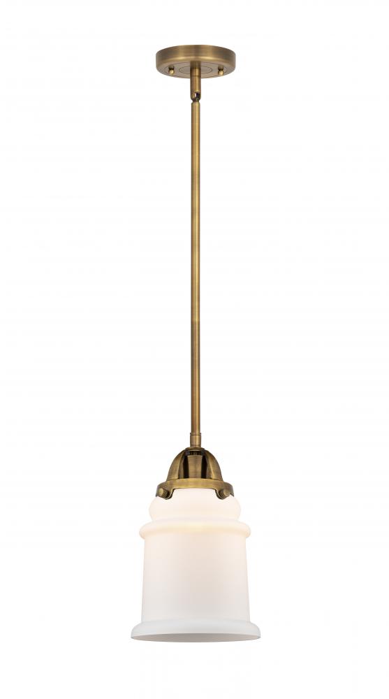 Canton - 1 Light - 6 inch - Brushed Brass - Stem hung - Mini Pendant