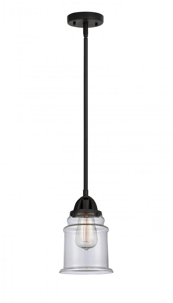 Canton - 1 Light - 6 inch - Matte Black - Stem hung - Mini Pendant