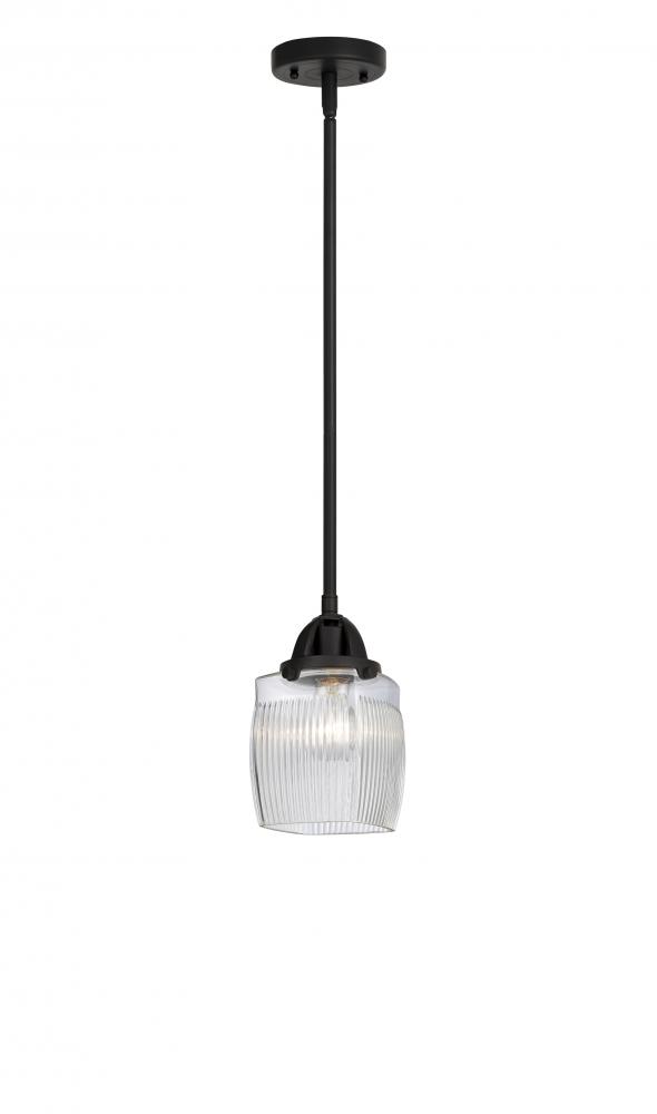 Colton - 1 Light - 6 inch - Matte Black - Stem hung - Mini Pendant