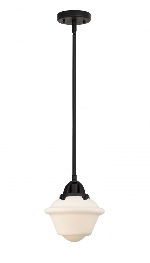 Oxford - 1 Light - 8 inch - Matte Black - Stem hung - Mini Pendant