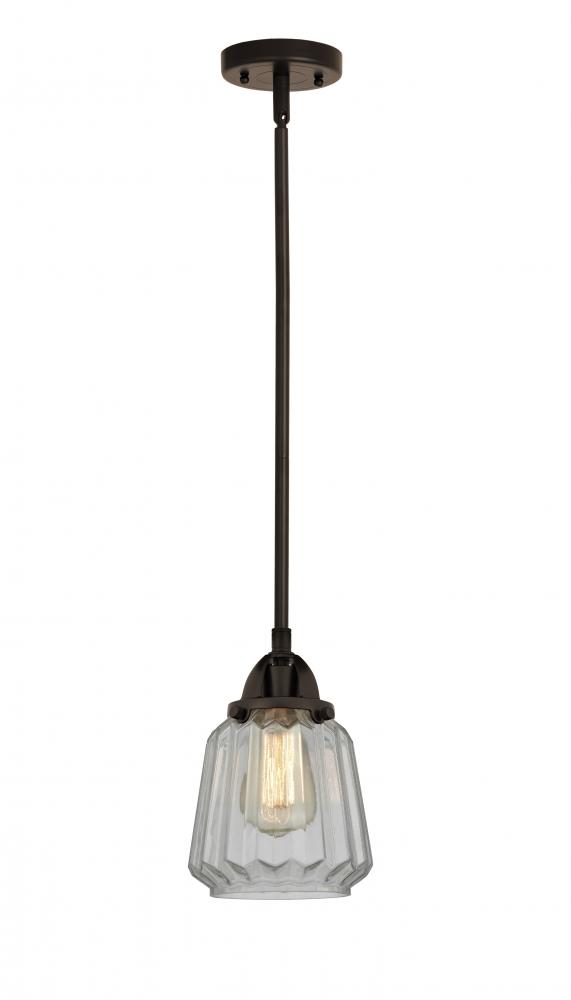 Chatham - 1 Light - 7 inch - Oil Rubbed Bronze - Stem hung - Mini Pendant