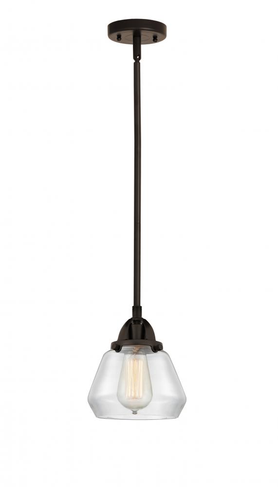 Fulton - 1 Light - 7 inch - Oil Rubbed Bronze - Cord hung - Mini Pendant