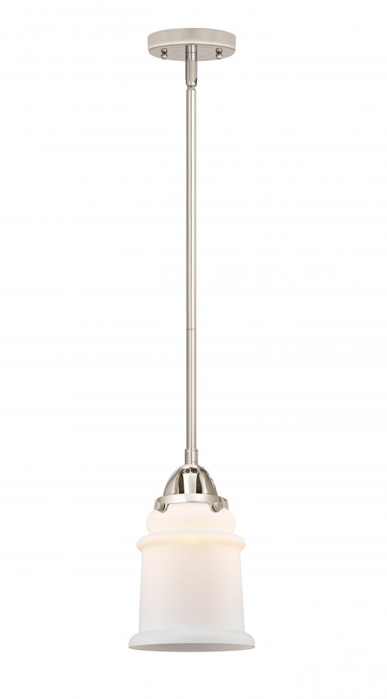 Canton - 1 Light - 6 inch - Polished Nickel - Stem hung - Mini Pendant
