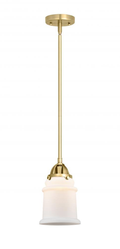Canton - 1 Light - 6 inch - Satin Gold - Stem hung - Mini Pendant