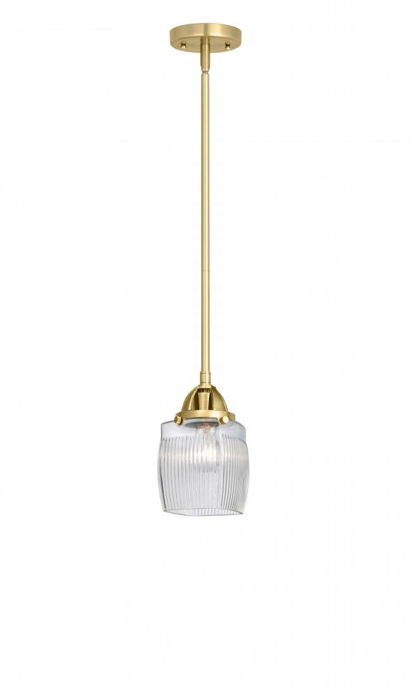 Colton - 1 Light - 6 inch - Satin Gold - Stem hung - Mini Pendant