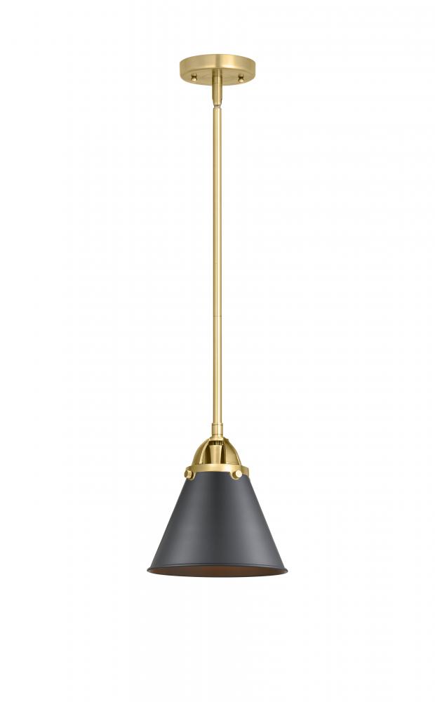 Appalachian - 1 Light - 8 inch - Satin Gold - Stem hung - Mini Pendant