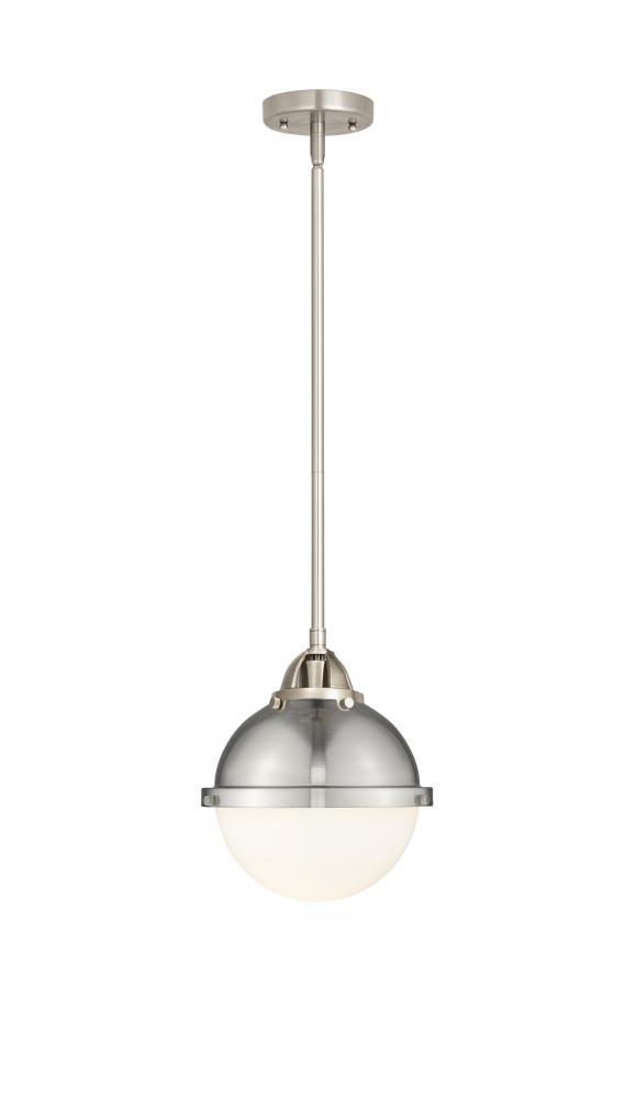 Hampden - 1 Light - 9 inch - Brushed Satin Nickel - Stem hung - Mini Pendant
