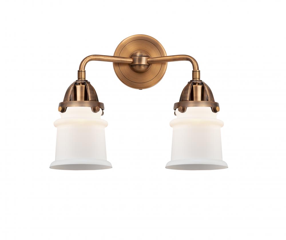 Canton - 2 Light - 13 inch - Antique Copper - Bath Vanity Light