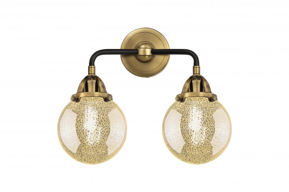 Beacon - 2 Light - 14 inch - Black Antique Brass - Bath Vanity Light