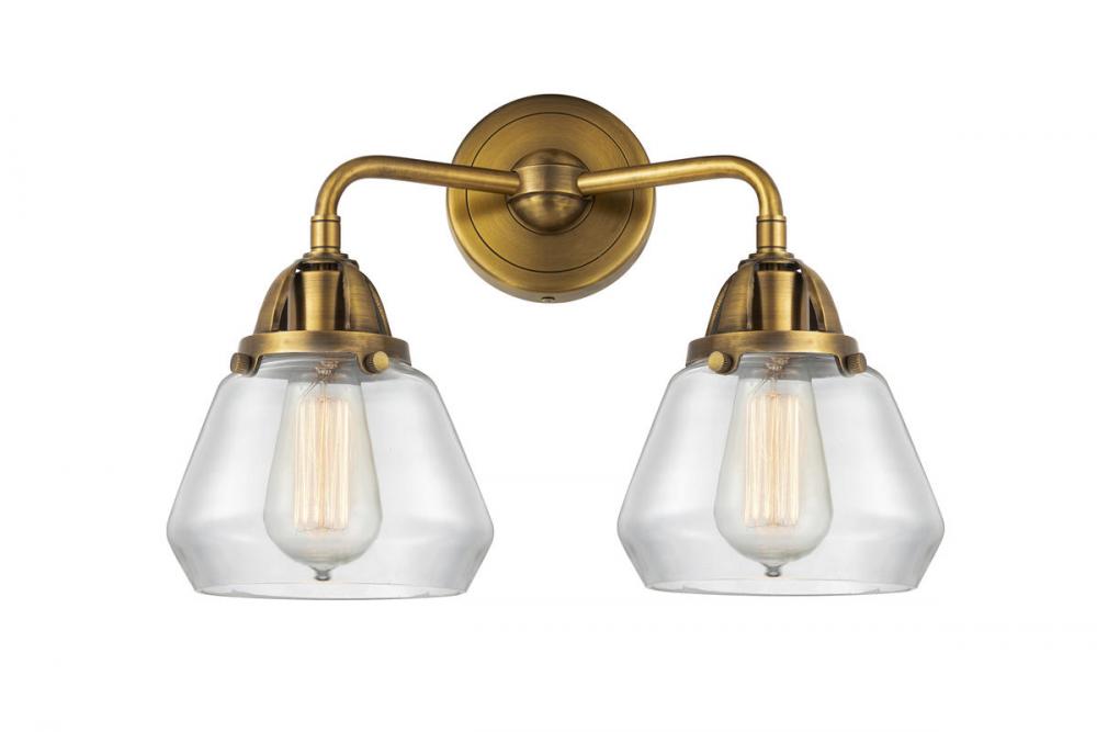 Fulton - 2 Light - 15 inch - Brushed Brass - Bath Vanity Light