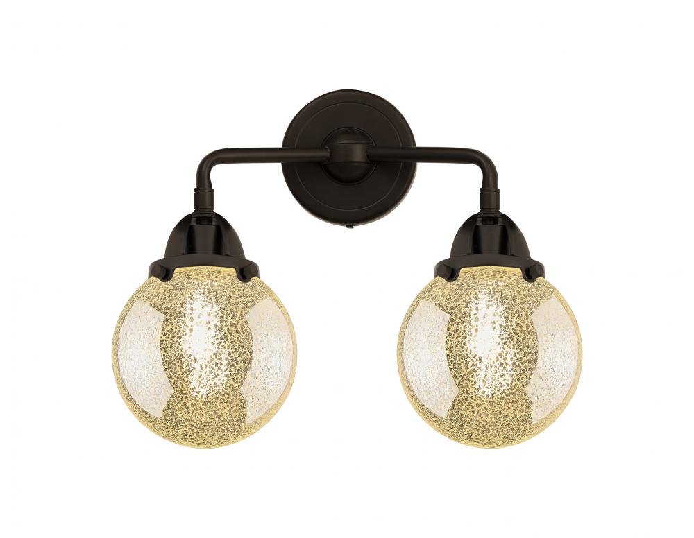 Beacon - 2 Light - 14 inch - Oil Rubbed Bronze - Bath Vanity Light