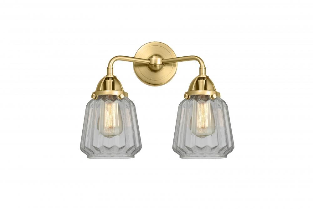 Chatham - 2 Light - 14 inch - Satin Gold - Bath Vanity Light