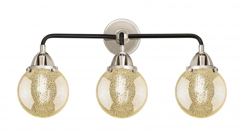 Beacon - 3 Light - 24 inch - Black Polished Nickel - Bath Vanity Light