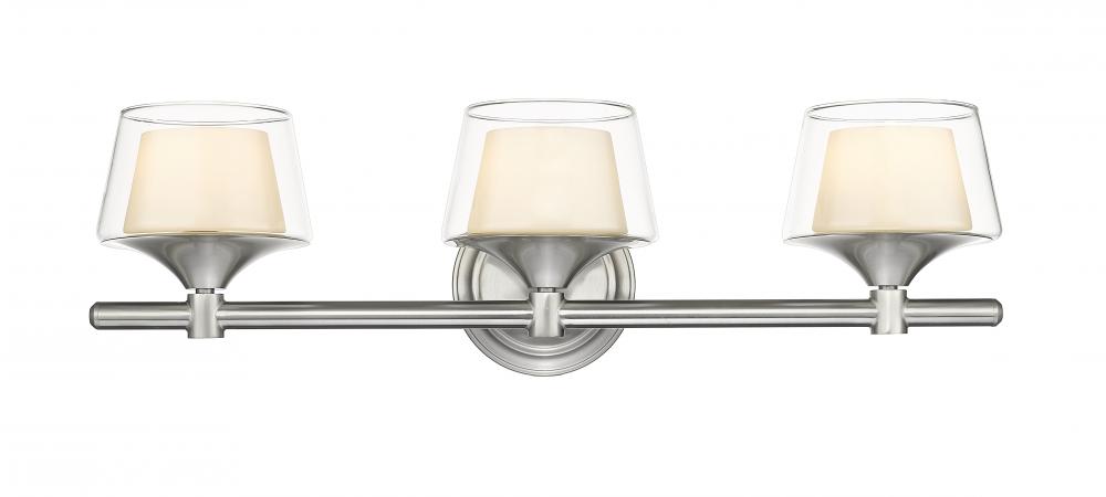 Laguna - 3 Light - 24 inch - Satin Nickel - Bath Vanity Light