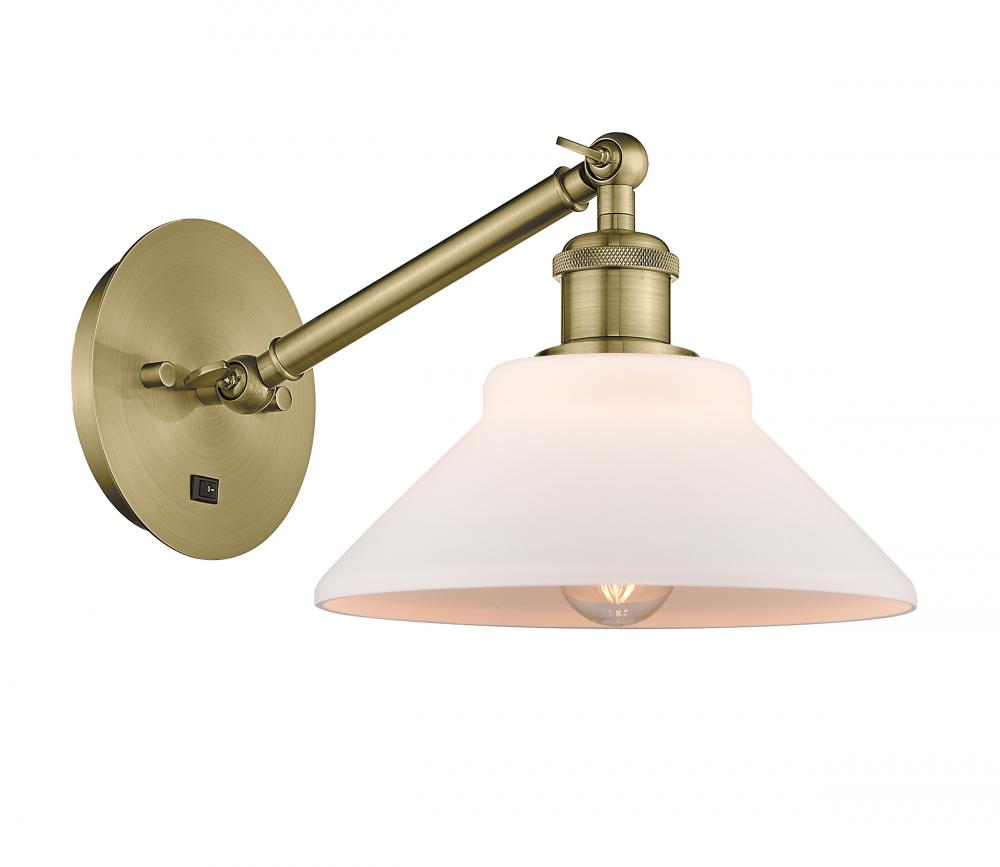 Orwell - 1 Light - 8 inch - Brushed Satin Nickel - Adjustable Sconce