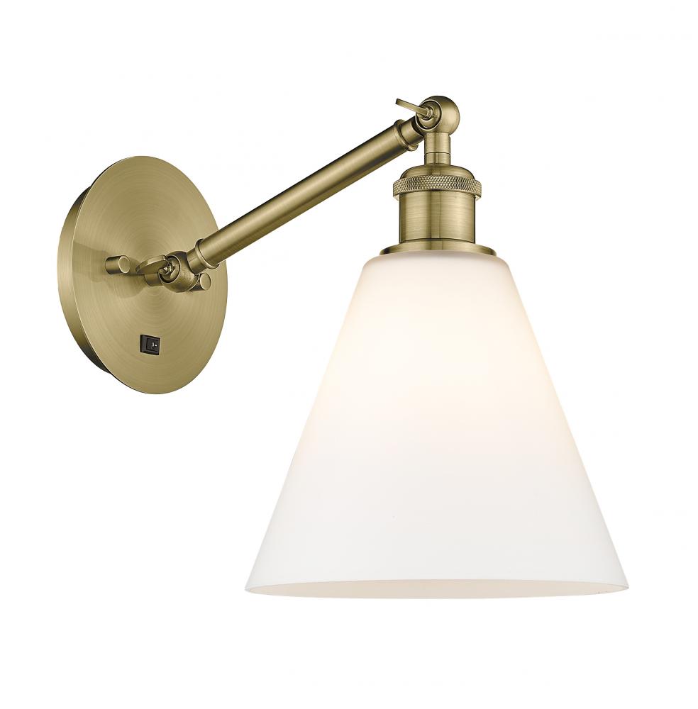 Berkshire - 1 Light - 8 inch - Polished Nickel - Sconce