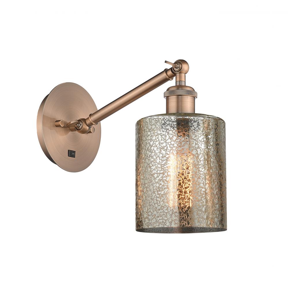 Cobbleskill - 1 Light - 5 inch - Antique Copper - Adjustable Sconce