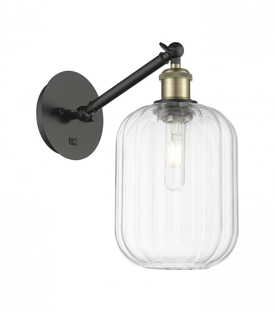 Preston Cylinder - 1 Light - 7 inch - Black Antique Brass - Sconce