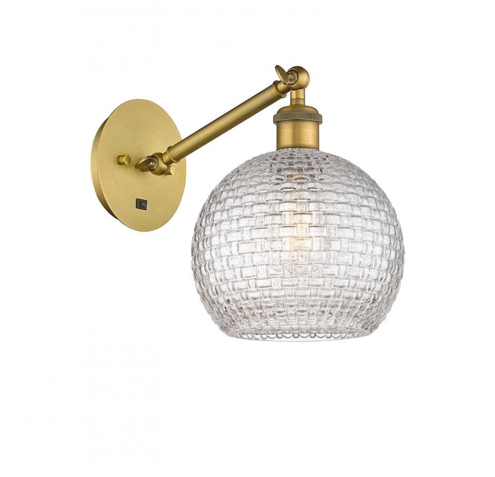 Athens - 1 Light - 8 inch - Brushed Brass - Adjustable Sconce