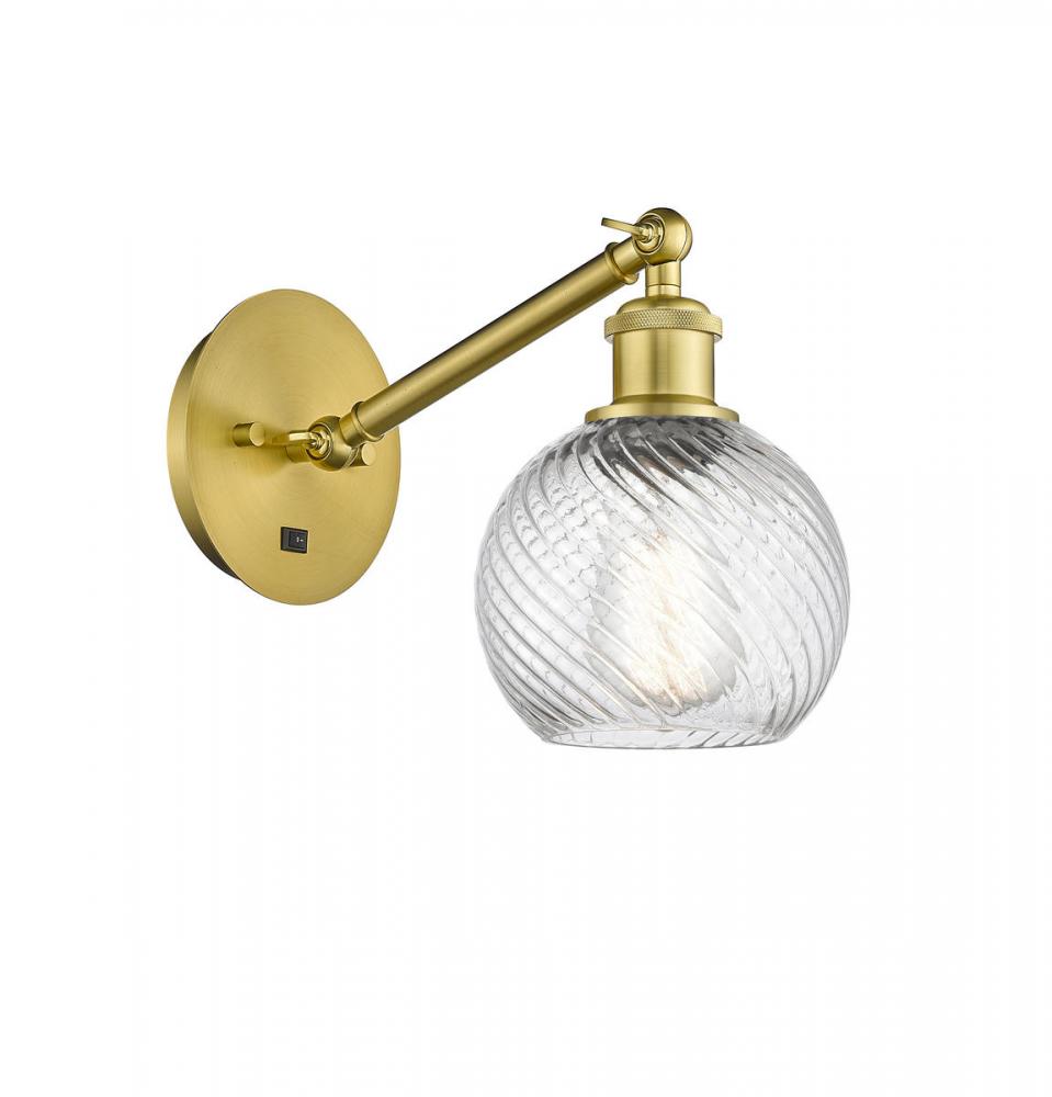 Small Twisted Swirl 1 Light Sconce part of the Ballston Collection