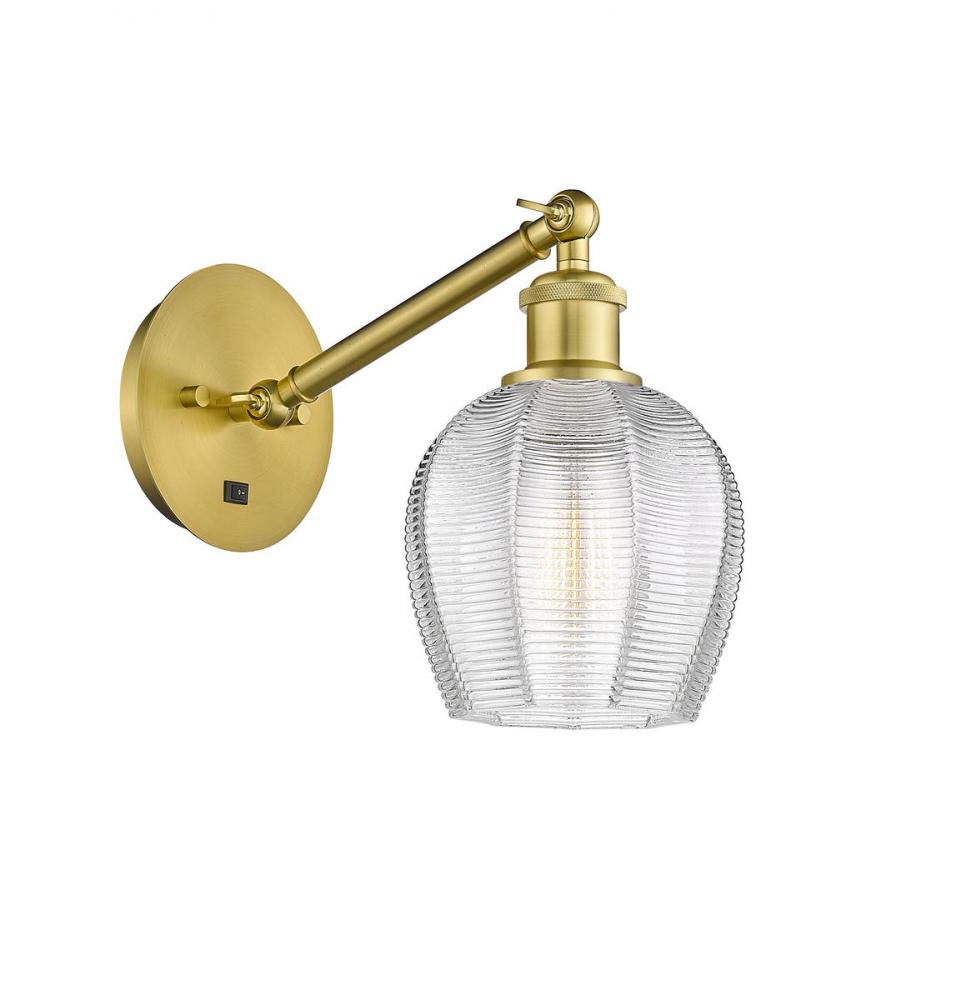 Norfolk - 1 Light - 6 inch - Satin Gold - Adjustable Sconce