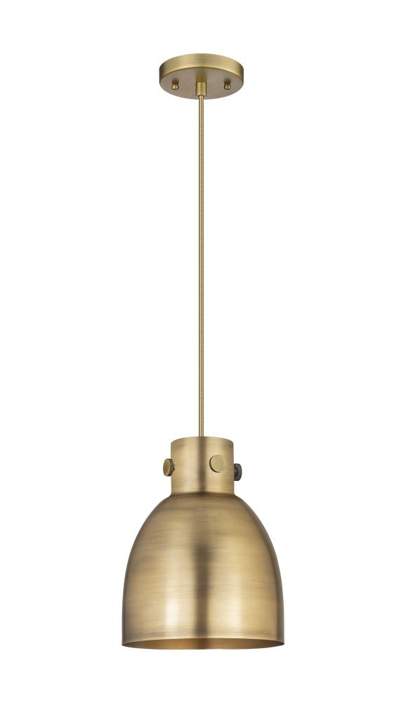 Newton Bell - 1 Light - 8 inch - Champagne Bronze - Cord hung - Pendant