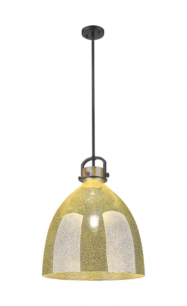 Newton Bell - 1 Light - 18 inch - Matte Black - Pendant