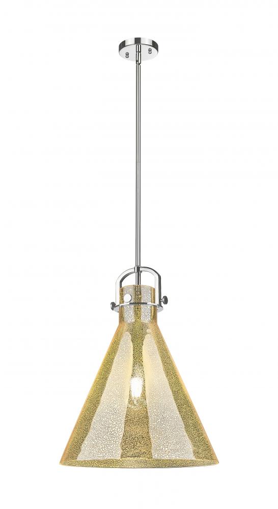 Newton Cone - 1 Light - 16 inch - Polished Nickel - Pendant