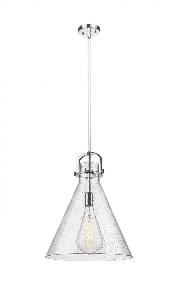 Newton Cone - 1 Light - 16 inch - Polished Nickel - Pendant