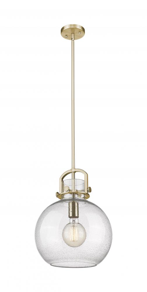 Newton Sphere - 1 Light - 12 inch - Champagne Bronze - Stem Hung - Mini Pendant