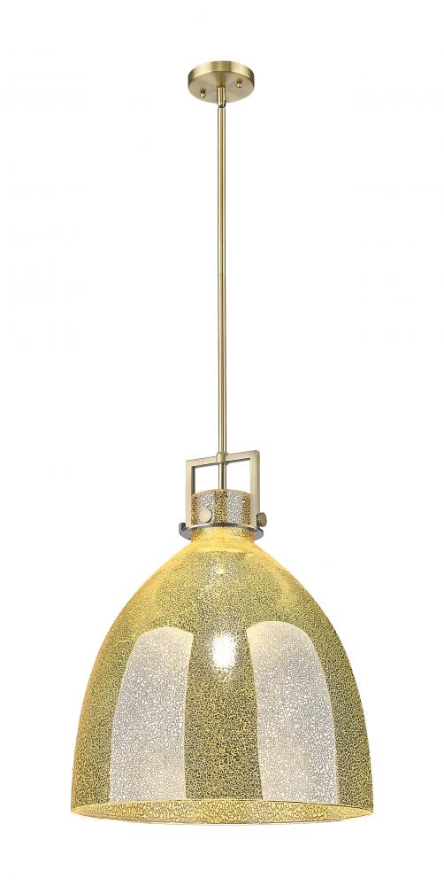 Newton Bell - 1 Light - 18 inch - Brushed Brass - Pendant