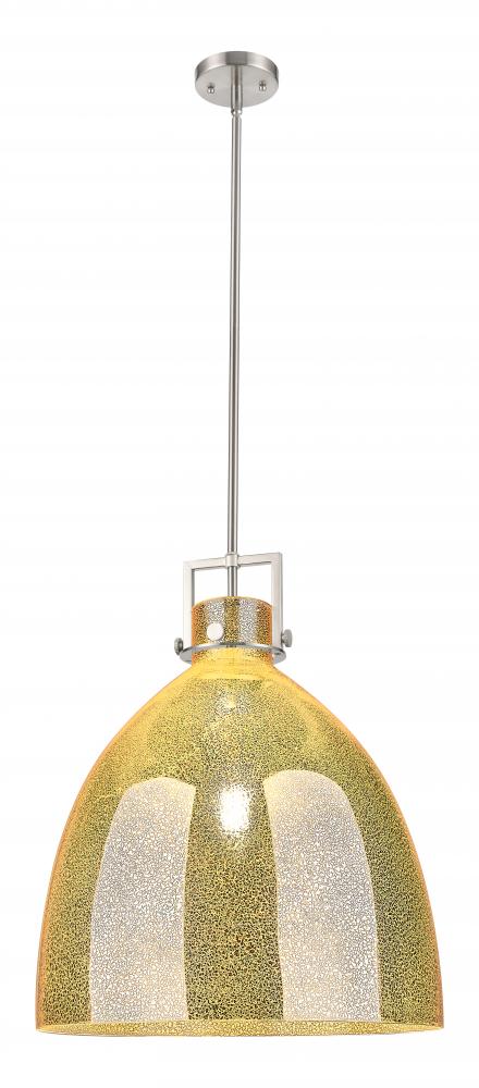 Newton Bell - 1 Light - 18 inch - Satin Nickel - Pendant