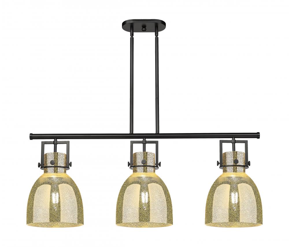 Newton Bell - 3 Light - 42 inch - Matte Black - Island Light