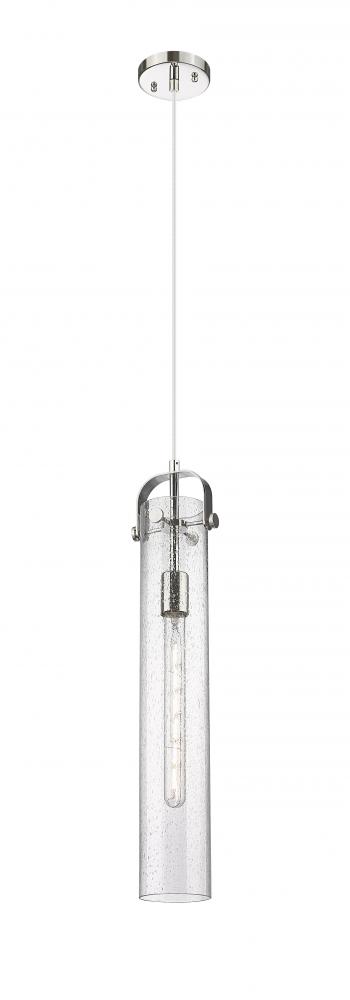 Pilaster - 1 Light - 4 inch Glass - Polished Nickel - Pendant