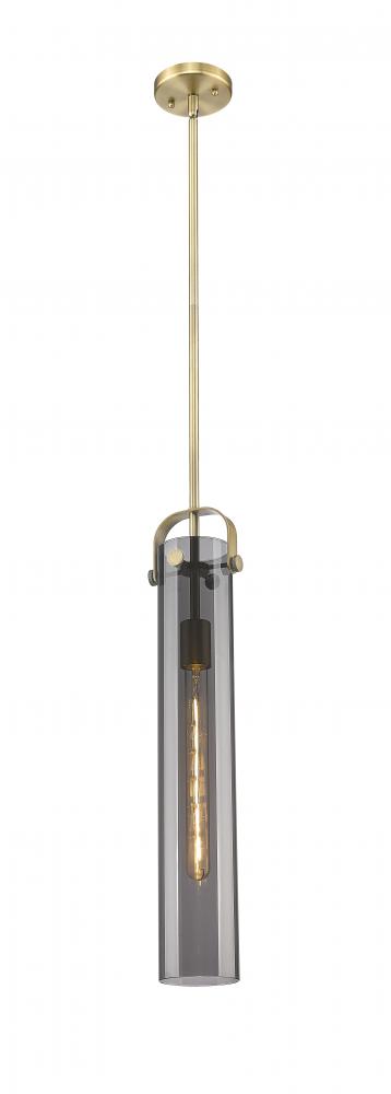 Pilaster - 1 Light - 4 inch Glass - Brushed Brass - Pendant