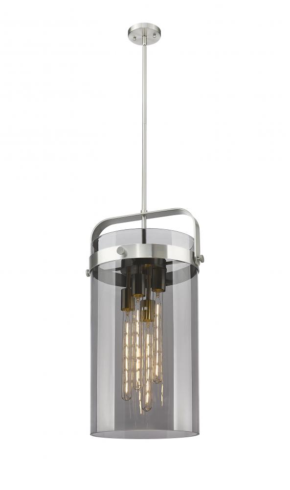 Pilaster - 4 Light - 12 inch - Satin Nickel - Pendant