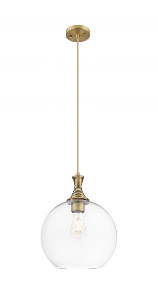 Astor - 1 Light - 12 inch - Brushed Brass - Cord hung - Mini Pendant
