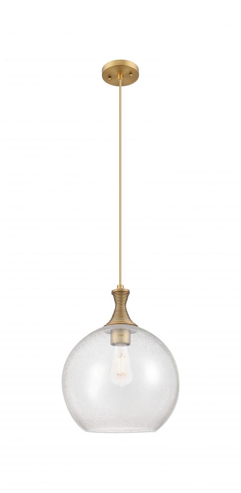 Astor - 1 Light - 12 inch - Brushed Brass - Cord hung - Mini Pendant