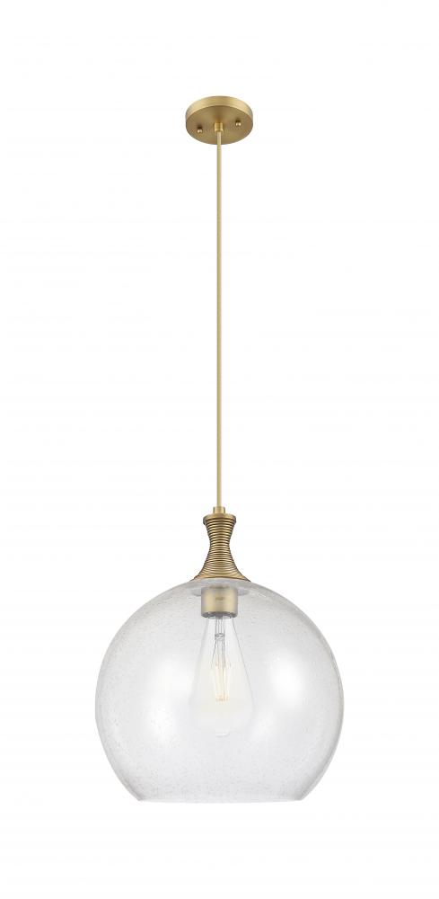 Astor - 1 Light - 14 inch - Brushed Brass - Cord hung - Pendant