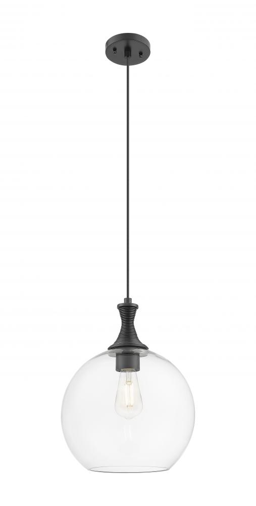 Astor - 1 Light - 12 inch - Matte Black - Cord hung - Mini Pendant