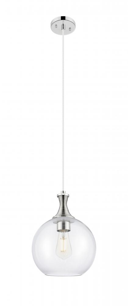 Astor - 1 Light - 10 inch - Polished Nickel - Cord hung - Mini Pendant