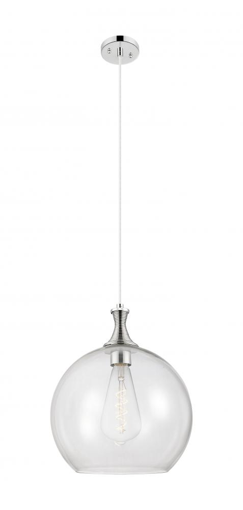 Astor - 1 Light - 14 inch - Polished Nickel - Cord hung - Pendant