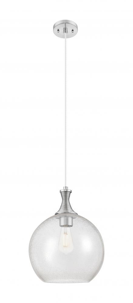 Astor - 1 Light - 12 inch - Brushed Satin Nickel - Cord hung - Mini Pendant