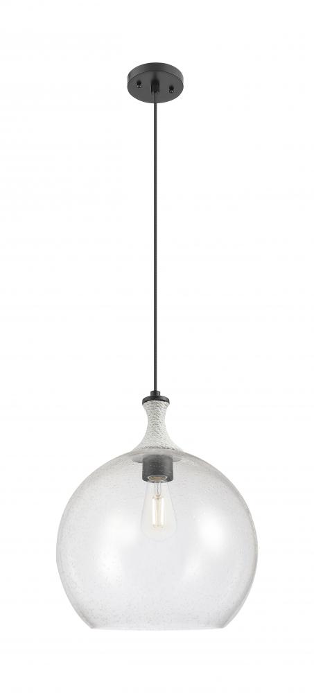 Astor - 1 Light - 14 inch - Matte Black - Cord hung - Pendant