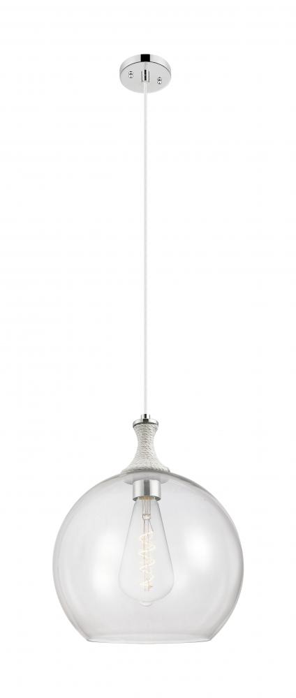 Astor - 1 Light - 14 inch - Polished Nickel - Cord hung - Pendant