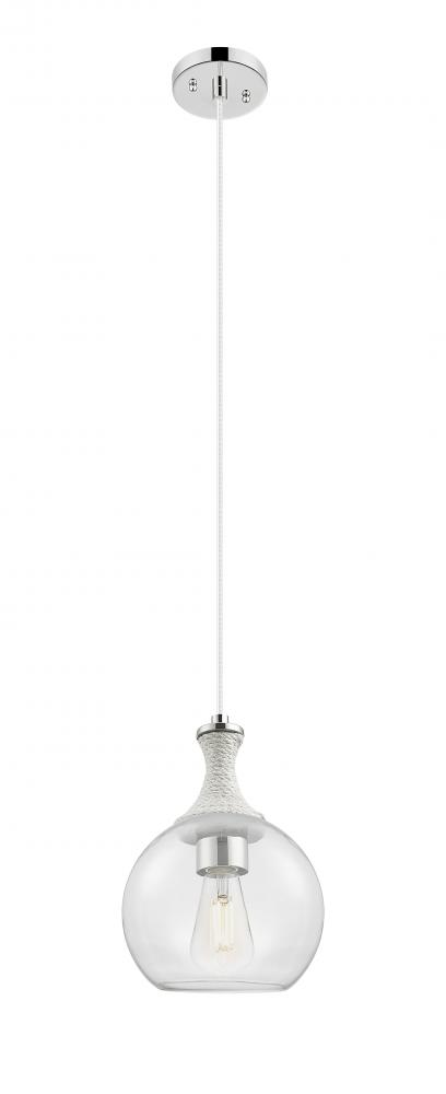 Astor - 1 Light - 8 inch - Polished Nickel - Cord hung - Mini Pendant