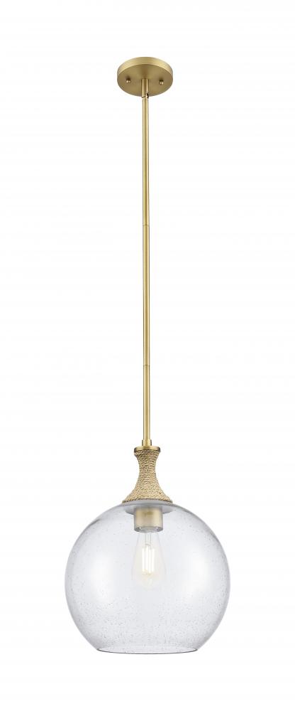 Astor - 1 Light - 12 inch - Brushed Brass - Mini Pendant