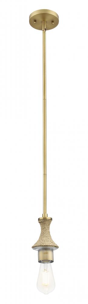 Astor - 1 Light - 3.5 inch - Brushed Brass - Mini Pendant